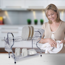 Load image into Gallery viewer, Better Chef , 16-Inch, Chrome Plated, R-Shaped, Rust-Resistant, 2-Tier Dishrack - GMD Boutique