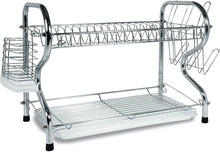 Load image into Gallery viewer, Better Chef , 16-Inch, Chrome Plated, R-Shaped, Rust-Resistant, 2-Tier Dishrack - GMD Boutique