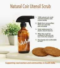 Load image into Gallery viewer, Coconut Coir Utensil and  Dish Washing Pads/Scrubs (6 pack/12 pack) - GMD Boutique