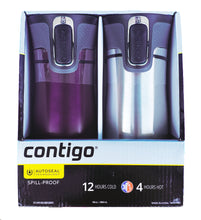 Load image into Gallery viewer, Contigo AUTOSEAL Spill-Proof Stainless Steel Vacuum Travel Mug - 2 Pack - GMD Boutique