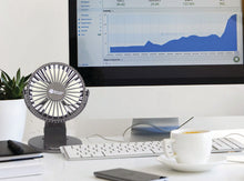 Load image into Gallery viewer, Solar Aura - Clip on Rechargeable Mini Desk and Stroller Solar Fan - GMD Boutique