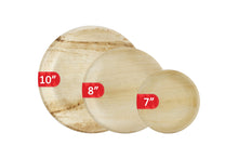 Load image into Gallery viewer, Palm Leaf Plates Round 7" Inch (Set of 25/50/100) - GMD Boutique