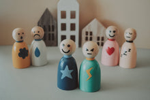 Load image into Gallery viewer, Feelings, Emotions Peg Doll Set Spanish/English - GMD Boutique