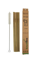 Load image into Gallery viewer, Bamboo Straws Pack of 4 - GMD Boutique