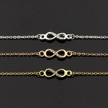 Load image into Gallery viewer, Crystal Stainless Steel Infinity Bracelet - GMD Boutique
