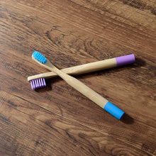 Load image into Gallery viewer, 10 Eco Friendly Bamboo Kids Toothbrushes - Soft Bristle, Cylindrical Handle - GMD Boutique