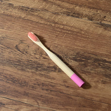 Load image into Gallery viewer, 10 Eco Friendly Bamboo Kids Toothbrushes - Soft Bristle, Cylindrical Handle - GMD Boutique