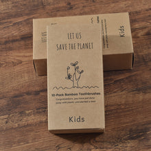 Load image into Gallery viewer, 10 Eco Friendly Bamboo Kids Toothbrushes - Soft Bristle - GMD Boutique