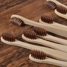 Load image into Gallery viewer, 10 Eco Friendly Bamboo Kids Toothbrushes - Soft Bristle - GMD Boutique