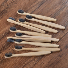 Load image into Gallery viewer, 10 Eco Friendly Bamboo Kids Toothbrushes - Soft Bristle - GMD Boutique