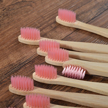 Load image into Gallery viewer, 10 Eco Friendly Bamboo Kids Toothbrushes - Soft Bristle - GMD Boutique