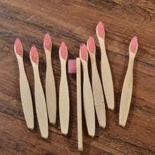 Load image into Gallery viewer, 10 Eco Friendly Bamboo Kids Toothbrushes - Soft Bristle - GMD Boutique