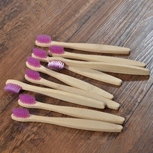 Load image into Gallery viewer, 10 Eco Friendly Bamboo Kids Toothbrushes - Soft Bristle - GMD Boutique