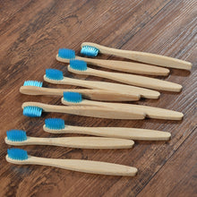 Load image into Gallery viewer, 10 Eco Friendly Bamboo Kids Toothbrushes - Soft Bristle - GMD Boutique