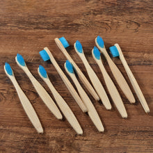 Load image into Gallery viewer, 10 Eco Friendly Bamboo Kids Toothbrushes - Soft Bristle - GMD Boutique