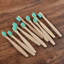 Load image into Gallery viewer, 10 Eco Friendly Bamboo Kids Toothbrushes - Soft Bristle - GMD Boutique