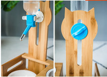 Load image into Gallery viewer, Handmade Wooden Automatic Water Dispenser For Cats or Dogs with Bowls - GMD Boutique