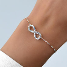 Load image into Gallery viewer, Crystal Stainless Steel Infinity Bracelet - GMD Boutique