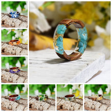 Load image into Gallery viewer, Handmade Wooden Resin Ring - GMD Boutique