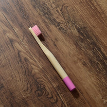 Load image into Gallery viewer, 10 Eco Friendly Bamboo Kids Toothbrushes - Soft Bristle, Cylindrical Handle - GMD Boutique