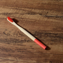Load image into Gallery viewer, 10 Eco Friendly Bamboo Adult Toothbrushes - Soft Bristle, Cylindrical Handle - GMD Boutique