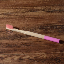Load image into Gallery viewer, 10 Eco Friendly Bamboo Adult Toothbrushes - Soft Bristle, Cylindrical Handle - GMD Boutique