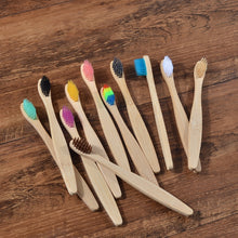 Load image into Gallery viewer, 10 Eco Friendly Bamboo Kids Toothbrushes - Soft Bristle - GMD Boutique