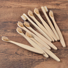 Load image into Gallery viewer, 10 Eco Friendly Bamboo Kids Toothbrushes - Soft Bristle - GMD Boutique