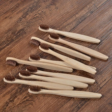 Load image into Gallery viewer, 10 Eco Friendly Bamboo Kids Toothbrushes - Soft Bristle - GMD Boutique