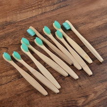 Load image into Gallery viewer, 10 Eco Friendly Bamboo Kids Toothbrushes - Soft Bristle - GMD Boutique