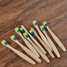 Load image into Gallery viewer, 10 Eco Friendly Bamboo Kids Toothbrushes - Soft Bristle - GMD Boutique