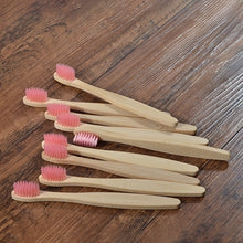 Load image into Gallery viewer, 10 Eco Friendly Bamboo Kids Toothbrushes - Soft Bristle - GMD Boutique