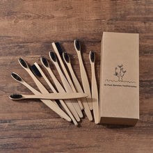 Load image into Gallery viewer, 10 Eco Friendly Bamboo Adult Toothbrushes - Soft Bristle - GMD Boutique