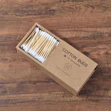 Load image into Gallery viewer, Eco-Friendly Bamboo Cotton Swabs - 200 Pieces/Box - GMD Boutique