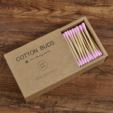 Load image into Gallery viewer, Eco-Friendly Bamboo Cotton Swabs - 200 Pieces/Box - GMD Boutique