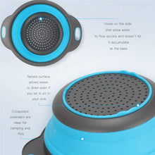 Load image into Gallery viewer, 2 Foldable Silicone Non-Toxic Strainers With Grips - GMD Boutique
