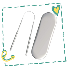 Load image into Gallery viewer, Tongue Scraper Cleaner with a Metal Case - GMD Boutique