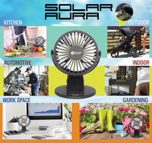Load image into Gallery viewer, Solar Aura - Clip on Rechargeable Mini Desk and Stroller Solar Fan - GMD Boutique