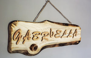 Handmade Personalized Wooden Nameplate - GMD Boutique