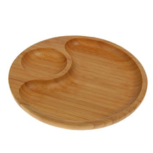 Load image into Gallery viewer, [A] Natural Bamboo 2 Section Platter 10&quot; | 25 Cm WL-771043/A - GMD Boutique
