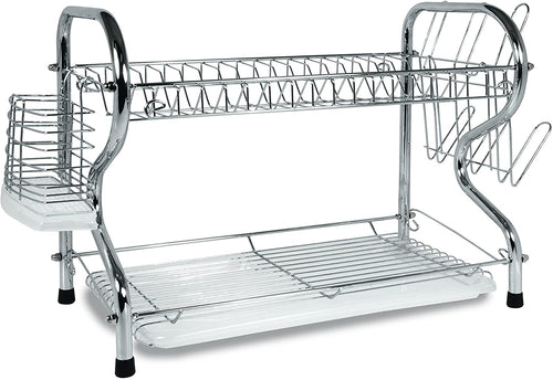 Better Chef , 16-Inch, Chrome Plated, R-Shaped, Rust-Resistant, 2-Tier Dishrack - GMD Boutique
