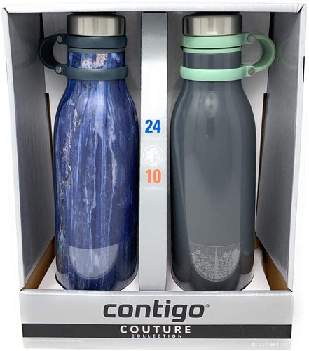 Contigo Couture THERMALOCK Vacuum-Insulated Stainless Steel Water Bottles - 2 Pack - GMD Boutique