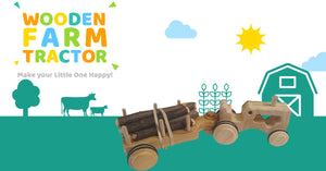 MilDa Handmade Wooden Farm Tractor - GMD Boutique