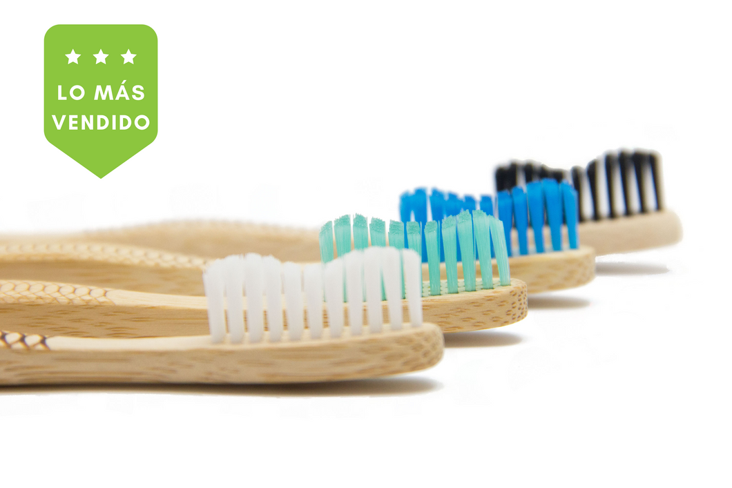 Toothbrushes adult Pack 4  - White, Black, Blue and Emerald - GMD Boutique