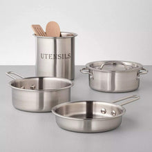 Load image into Gallery viewer, Hearth &amp; Hand with Magnolia 7 Piece Stainless Steel Cookware Toy Set - GMD Boutique
