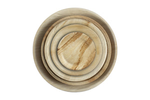Palm Leaf Plates Round 7" Inch (Set of 25/50/100) - GMD Boutique