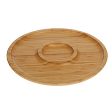 Load image into Gallery viewer, [A] Natural Bamboo 2 Section Platter 14&quot; | 35.5 Cm WL-771049/A - GMD Boutique
