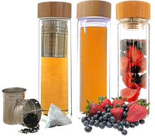 Load image into Gallery viewer, Double Wall Borosilicate Bottle with Infuser - GMD Boutique
