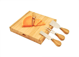 Formaggio™: Bamboo Cheese Board & Tool Set - GMD Boutique