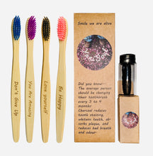 Load image into Gallery viewer, Yani Soul Bamboo Toothbrushes Eco Friendly with vegan Floss - GMD Boutique
